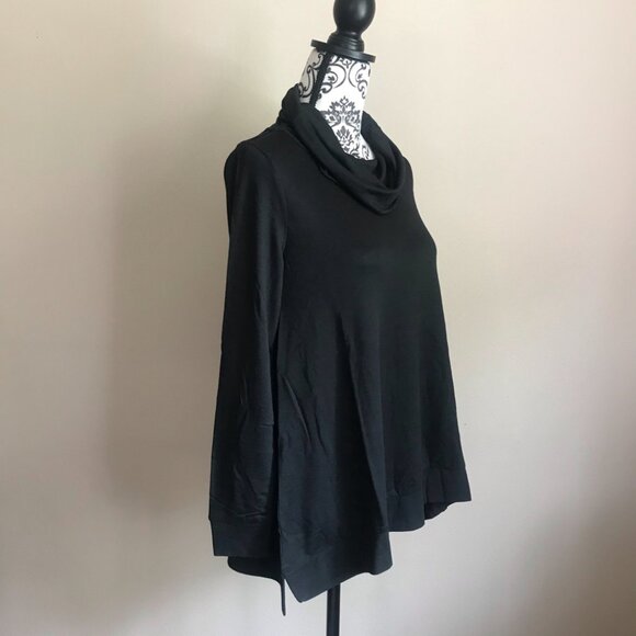 Willow Drive Cowl Neck Swing Top - Size Small - Black - Picture 2 of 7